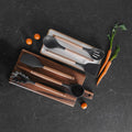 Eco-friendly Beechwood & Silicone Spoon 31 x 7 cm - Dishwasher Safe - SuperSaverAU - view 3