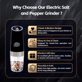 Premium Gravity Sensor Electric Salt & Pepper Grinder Set – 2 Piece