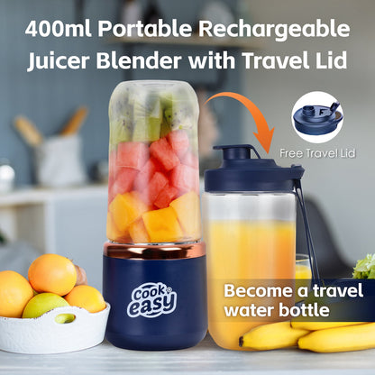 400ml USB-C Rechargeable Portable Juicer - Personal Blender