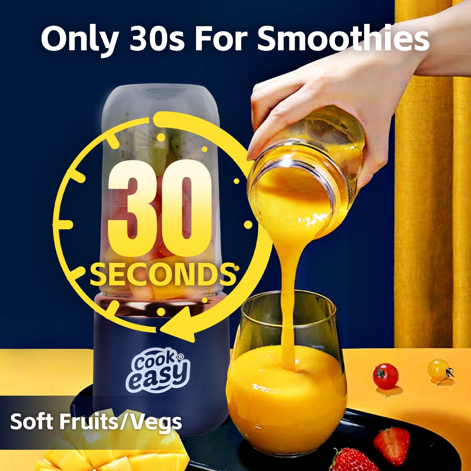 400ml USB-C Rechargeable Portable Juicer - Personal Blender - SuperSaverAU - view 4