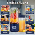 400ml USB-C Rechargeable Portable Juicer - Personal Blender - SuperSaverAU - view 5