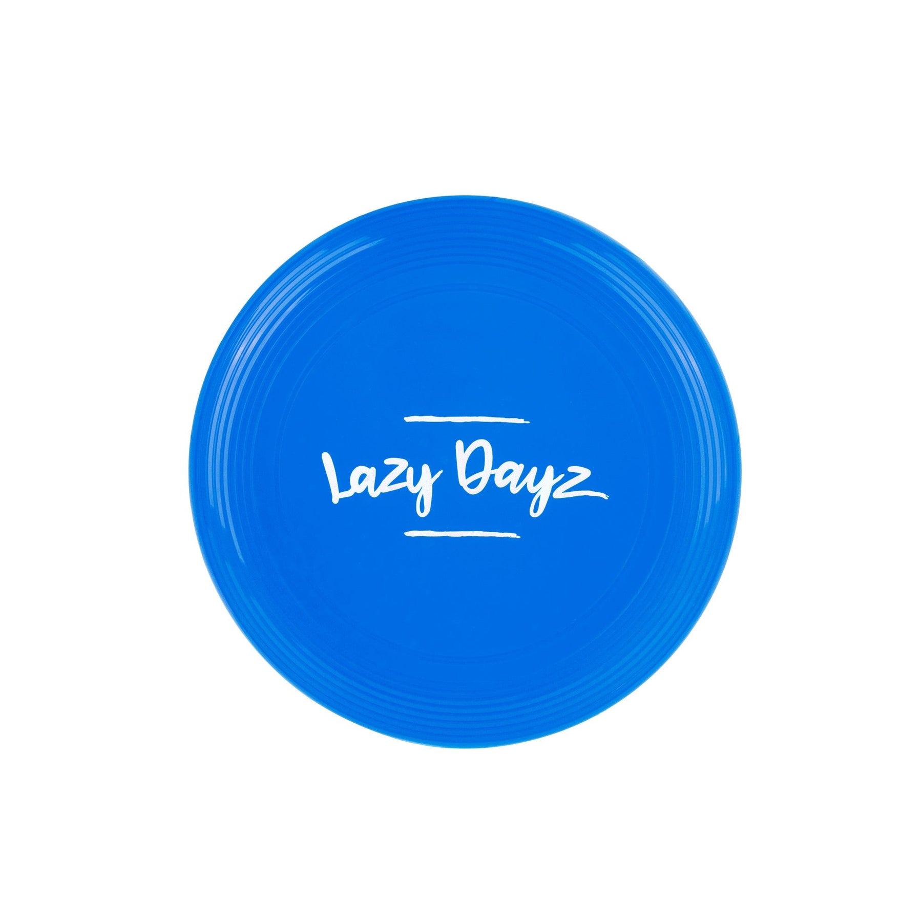 Lazy Dayz Jumbo Neon Beach Frisbee - Blue 28cm with Easy-Grip Edge - SuperSaverAU - view 1