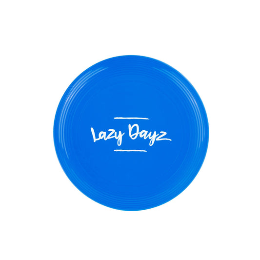 Lazy Dayz Jumbo Neon Beach Frisbee - Blue 28cm with Easy-Grip Edge
