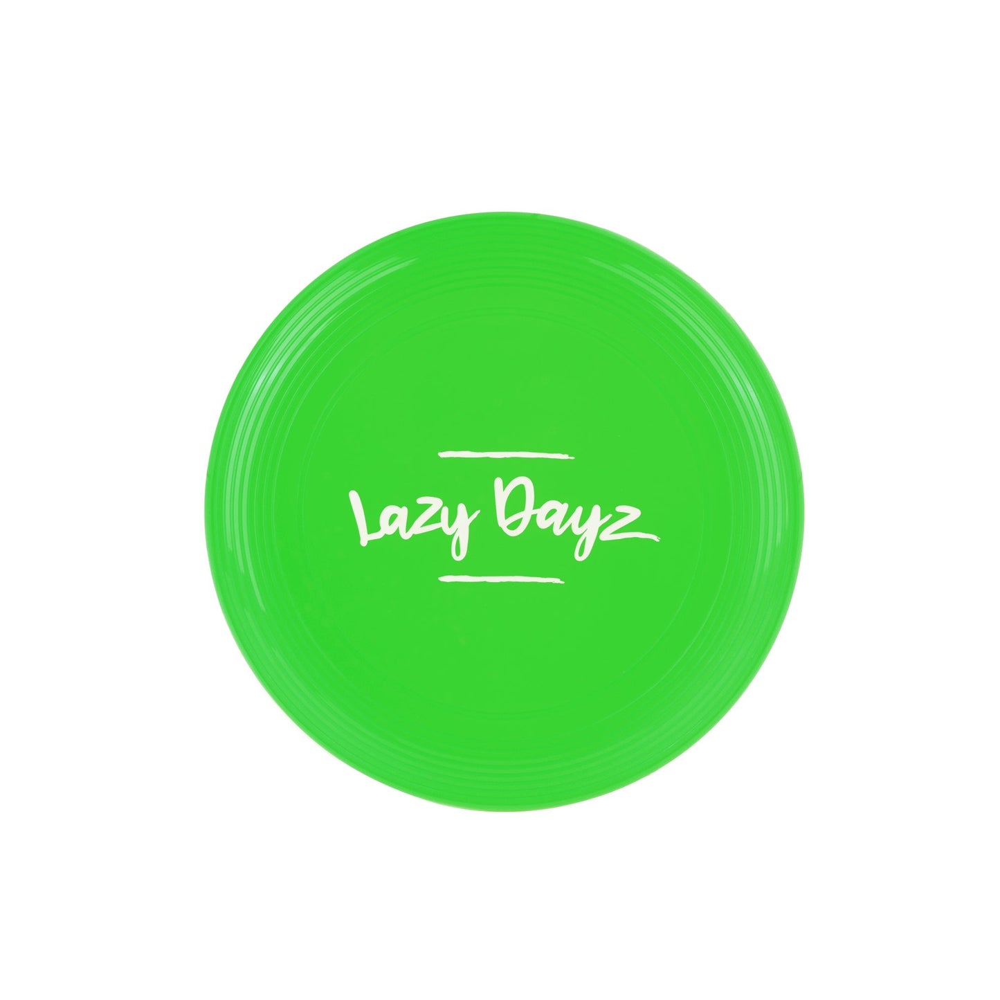 Lazy Dayz Jumbo Neon Beach Frisbee - Green 28cm with Easy-Grip Edge