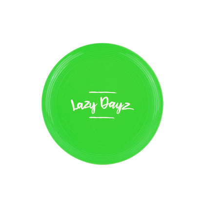 Lazy Dayz Jumbo Neon Beach Frisbee - Green 28cm with Easy-Grip Edge