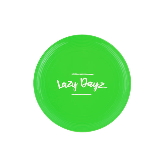 Lazy Dayz Jumbo Neon Beach Frisbee - Green 28cm with Easy-Grip Edge