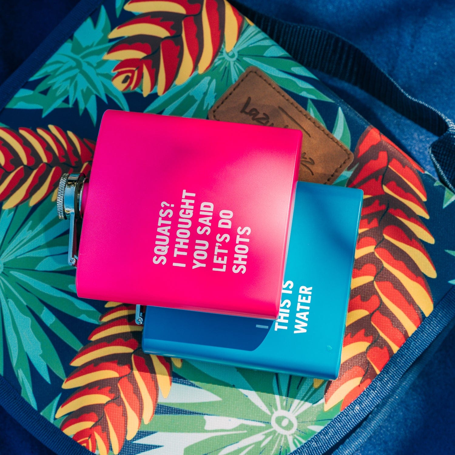 Premium Stainless Steel Hip Flasks – 175ml 2 Pack with Funny Quotes