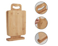 Bamboo 4 Piece Chopping Block Set with Display Stand, Eco-Friendly & Durable - SuperSaverAU - view 1