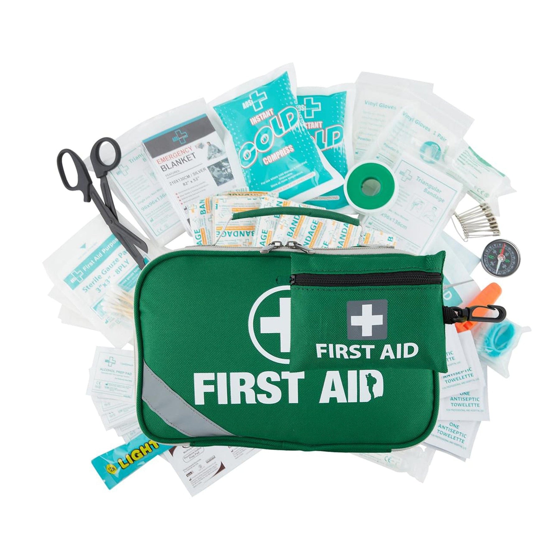 Premium 2 in 1 Emergency First Aid Kit 516 Pieces ARTG Registered Travel Home Car