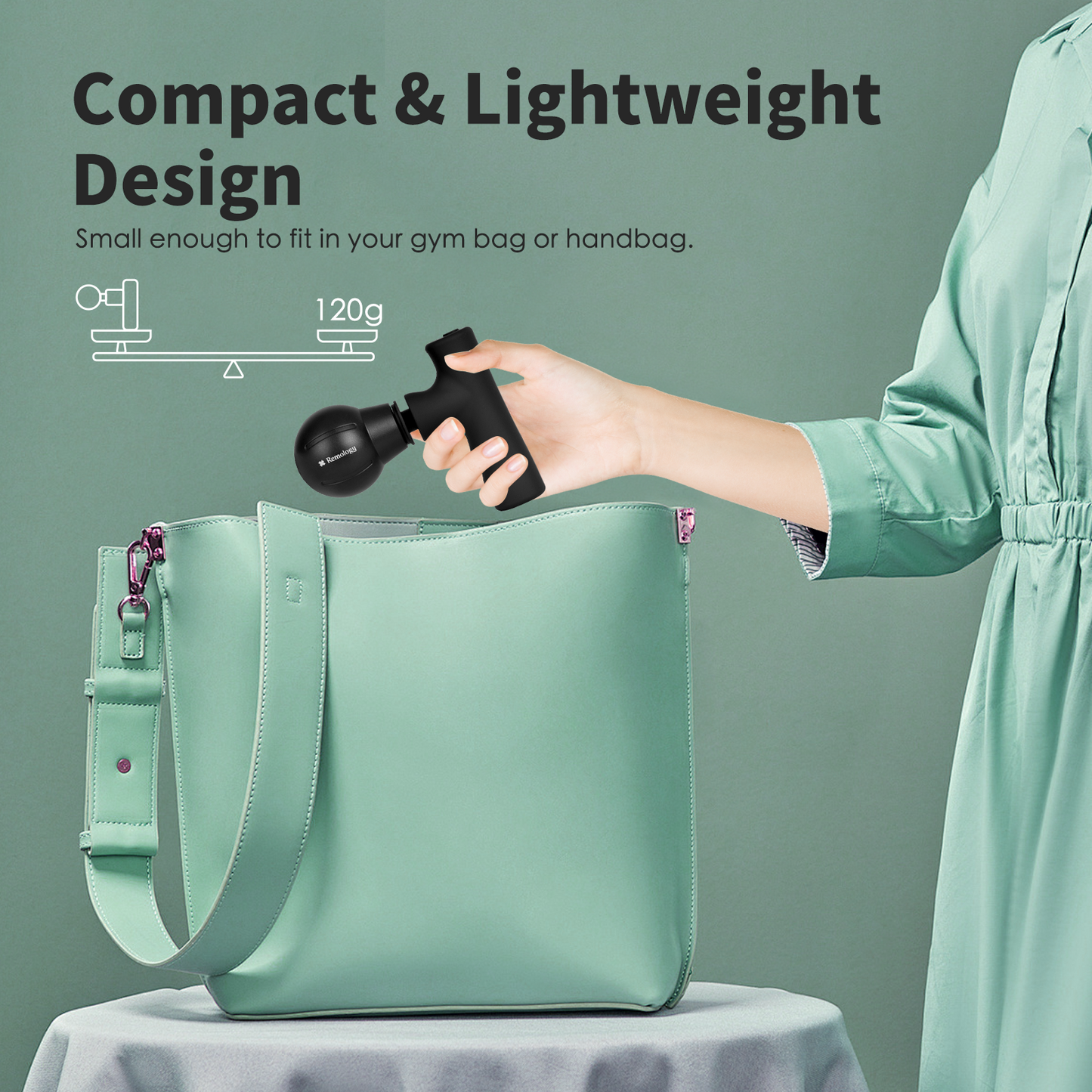 Remology Mini Massage Gun - Portable Muscle Relief Device