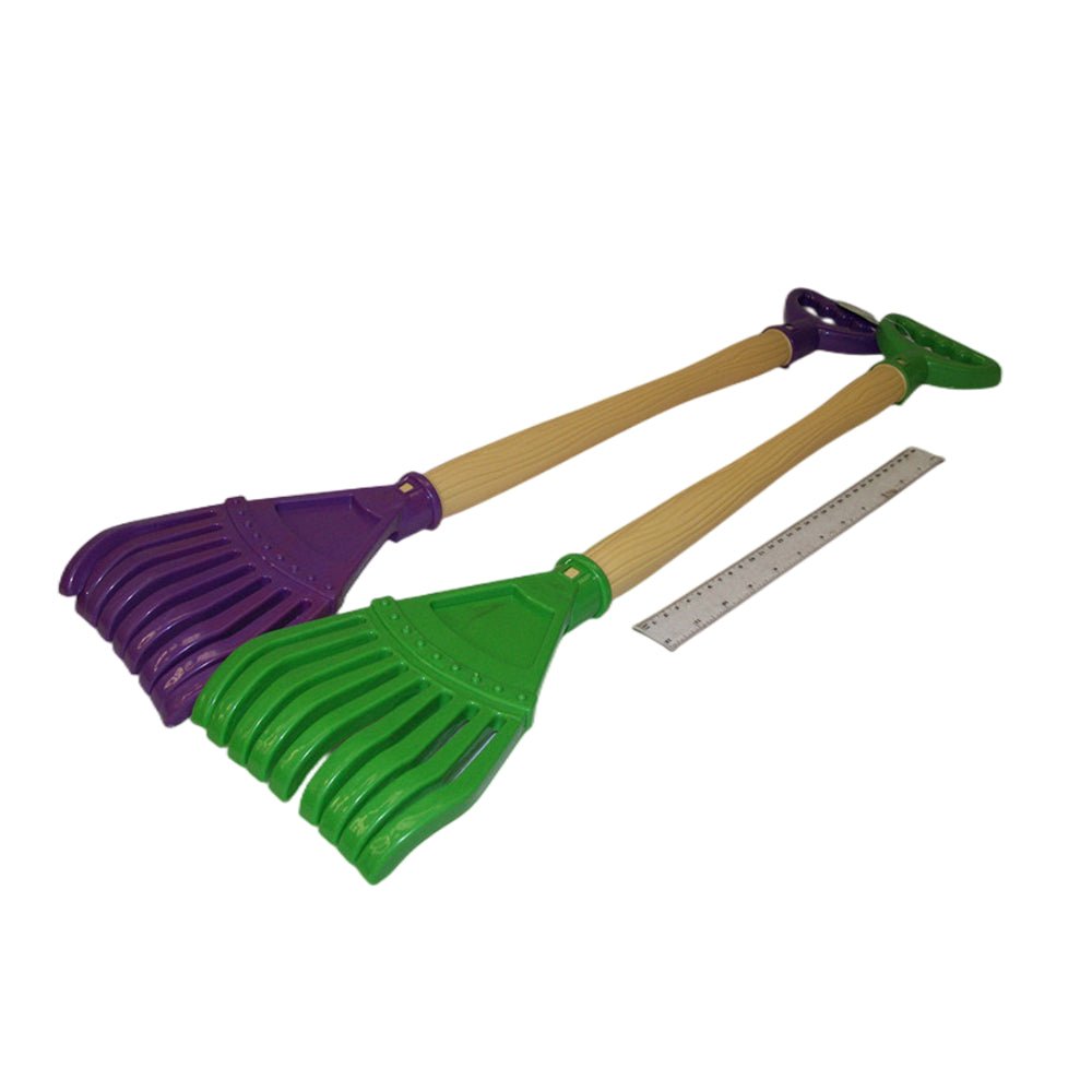 2x Plastic rake