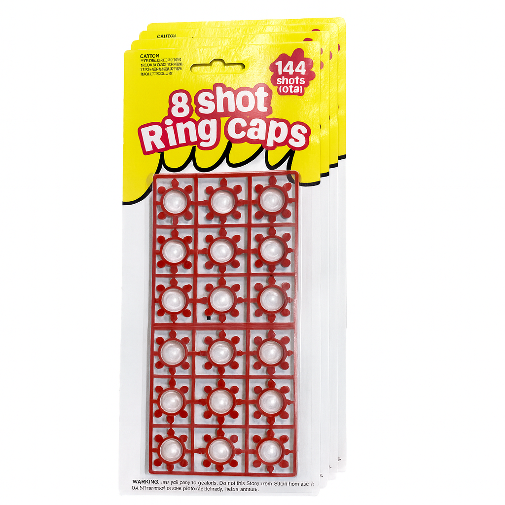 Premium 6 Card 8 Shot Ring Caps Refill Pack 684 Toy Cap Gun Shots