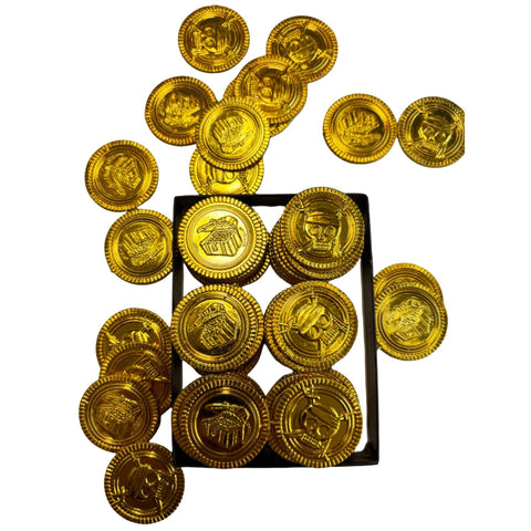 Pirate Golden Coins for Treasure Collection - Gleaming - SuperSaverAU - view 1