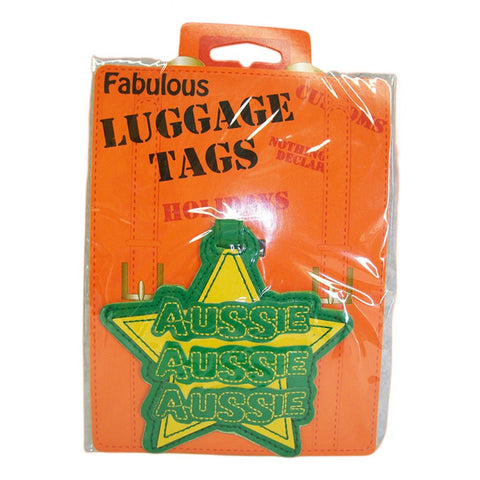 Aussie Bag and Luggage Tag - Sturdy Vinyl, Clear ID Pocket, 10 cm x 15 cm - SuperSaverAU - view 1