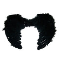 Large Feather Angel Wings - 55x40cm - Assorted Colours: Black, Blue, Red, White, Purple, Green, Light Pink, Hot Pink - SuperSaverAU - view 1