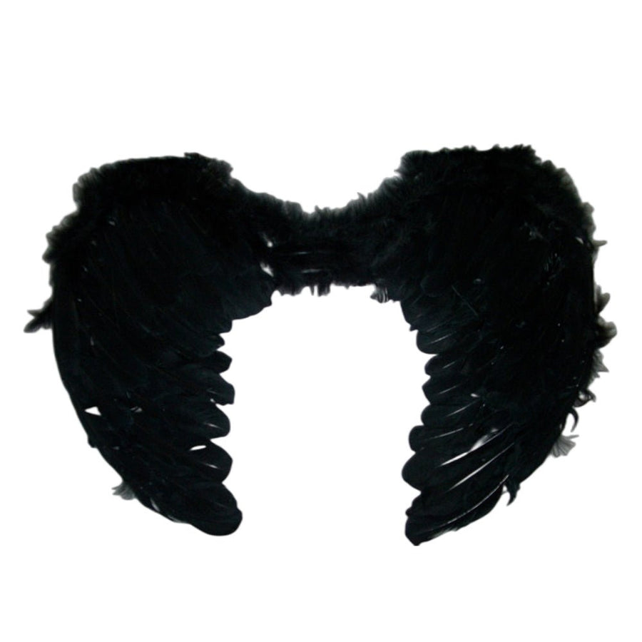 Large Feather Angel Wings - 55x40cm - Assorted Colours: Black, Blue, Red, White, Purple, Green, Light Pink, Hot Pink - SuperSaverAU - view 1