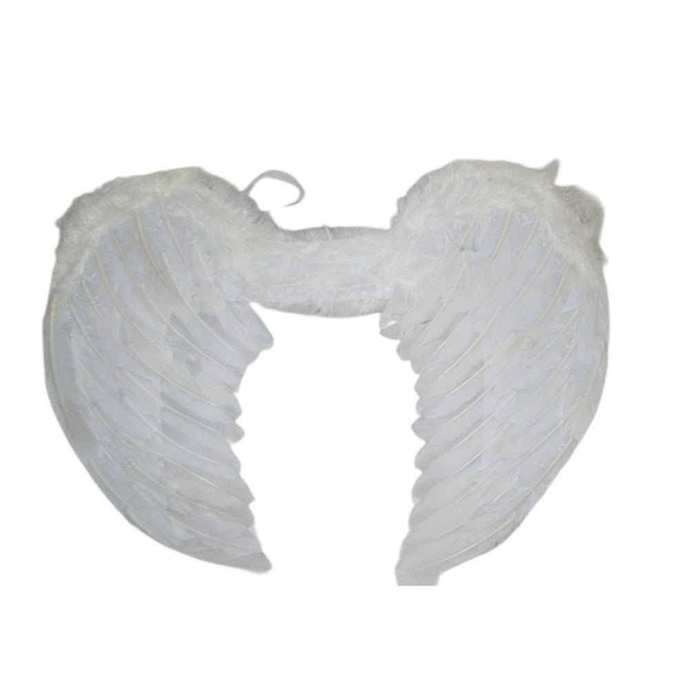 Large Feather Angel Wings - 55x40cm, Assorted Colours: Blue, Red, White, Black, Purple, Green, Light Pink, Hot Pink - SuperSaverAU - view 1