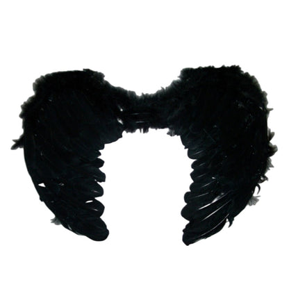 Large feather angel wings assorted colours - Hot pink