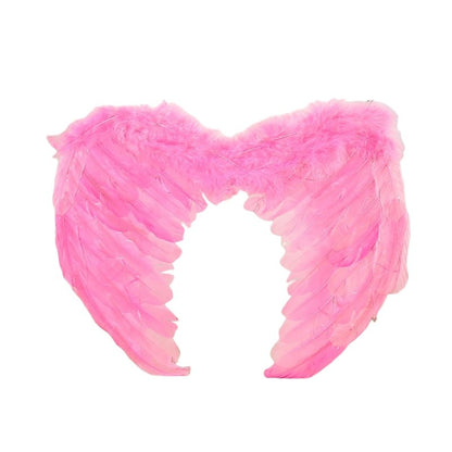Large feather angel wings assorted colours - Red
