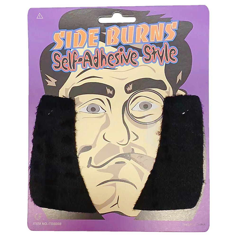 Self-Adhesive Sideburns Mustache - Natural Look