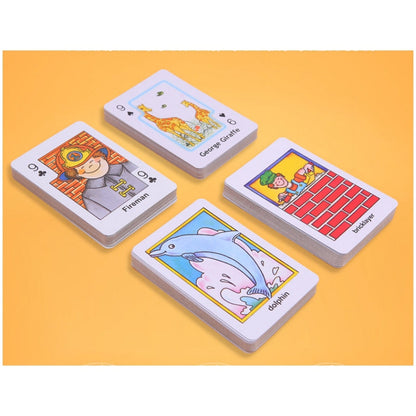 Crazy Eight Educational Card Games Set - Hearts, Old Maid, Fish