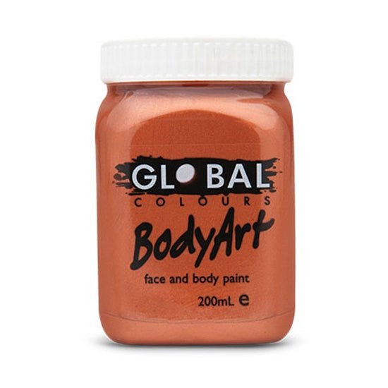 Global Colours BodyArt Face and Body Paint 200ml - Deep Green, Eco-Friendly, Quick Drying - SuperSaverAU - view 3