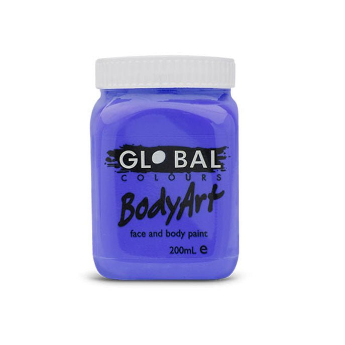 Global Colours BodyArt Face and Body Paint 200ml - Deep Green, Eco-Friendly, Quick Drying - SuperSaverAU - view 7