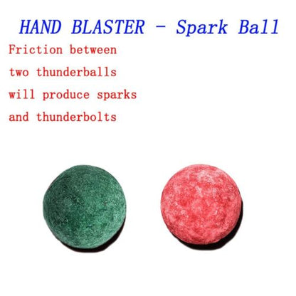 Vintage Hand Blaster Popping Balls (4 Pack) - Non-Flammable 80s 90s Crackling Toy