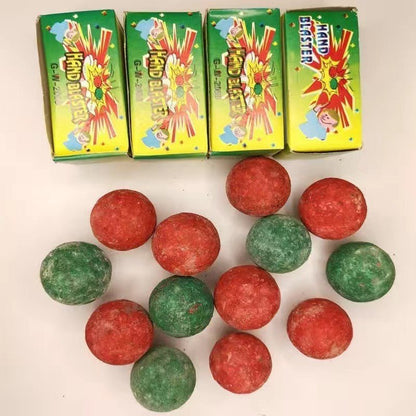 Vintage Hand Blaster Popping Balls (4 Pack) - Non-Flammable 80s 90s Crackling Toy