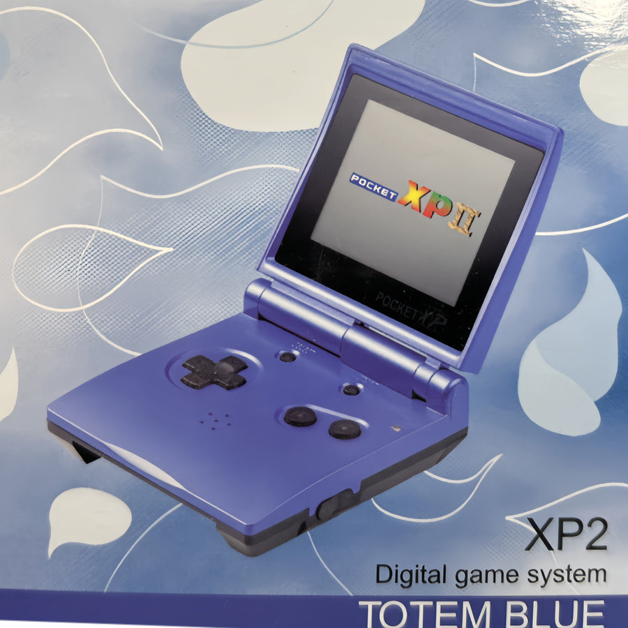 Premium Pocket XP 2 Blue Handheld Retro Game Console Built In Classic Games