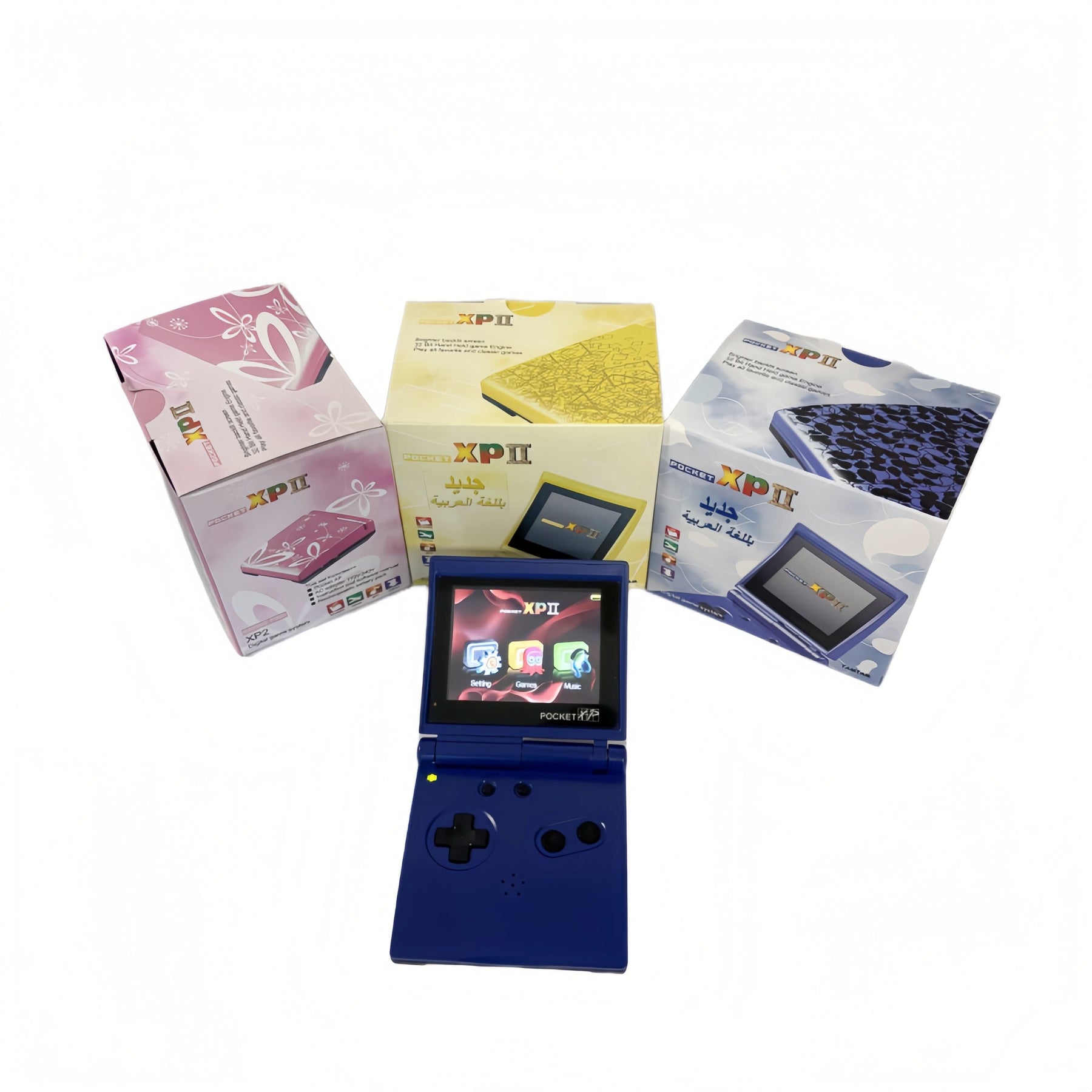 Premium Pocket XP 2 Pink Handheld Retro Game Console Built In Classic Games