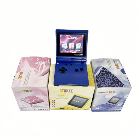 Premium Pocket XP 2 Yellow Handheld Retro Game Console Built In Classic Games