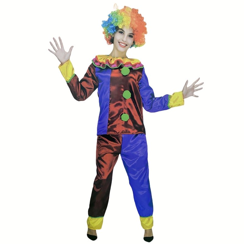 FANCY CLOWN GIRL COSTUME - One Size Fits All, Includes Shirt and Pants - SuperSaverAU - view 1
