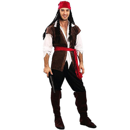 Men's Caribbean Pirate Costume with Accessories