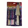 4 Sets of Party Candles & Cake Server Set - 24PCs Striped Candles & Holders - SuperSaverAU - view 4