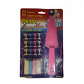 4 Sets of Party Candles & Cake Server Set - 24PCs Striped Candles & Holders - SuperSaverAU - view 5
