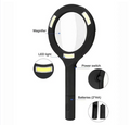 Premium LED Magnifying Glass with Glass Lens & COB Light - 250 Lumens