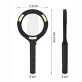 Premium LED Magnifying Glass with Glass Lens & COB Light - 250 Lumens