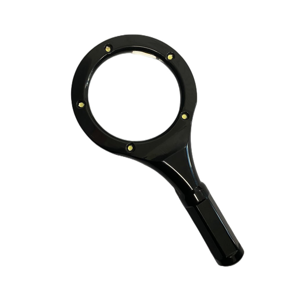LED Hand-Held 66mm Magnifying Glass with 5 Bright LEDs, Waterproof & Lightweight - SuperSaverAU - view 1