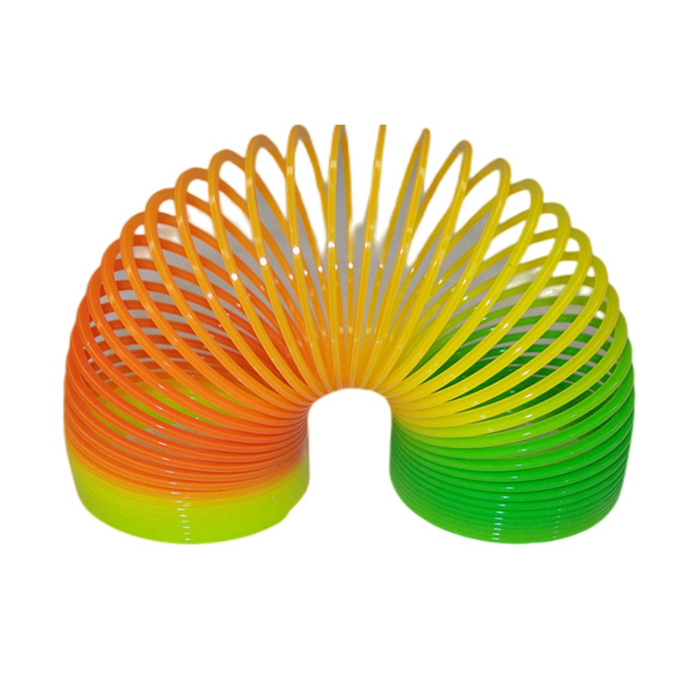 Rainbow Spring Plastic Medium Size - Fun and Colorful Spring Toy - SuperSaverAU - view 2