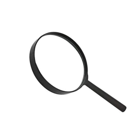 100mm Magnifying Glass with Handle - Black - SuperSaverAU - view 1