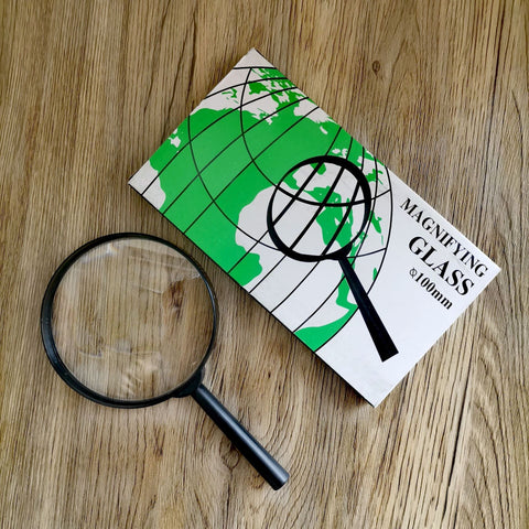 100mm Magnifying Glass with Handle - Black - SuperSaverAU - view 2