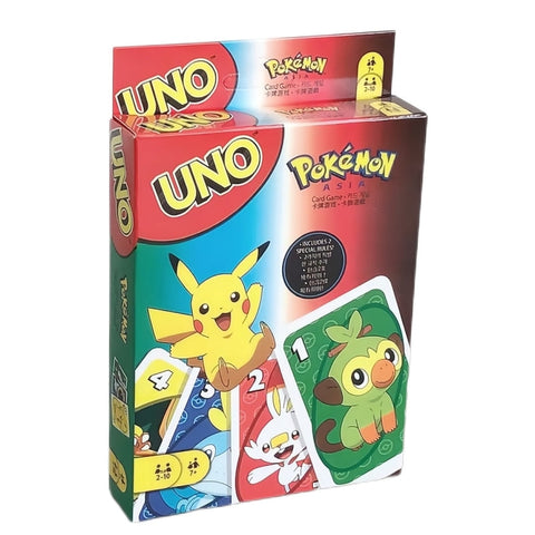 Premium UNO Pokemon Playing Cards Classic Family Card Game