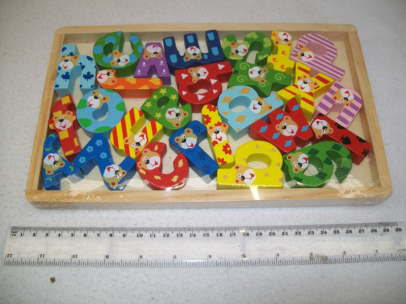 WOODEN ALPHABET BLOCKS - Educational Toy for Kids, 26 Pieces - SuperSaverAU - view 1