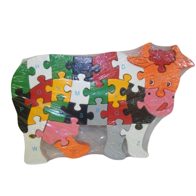 WOODEN ANIMAL PUZZLES - Alphabet & Numbers Assorted - 1 to 26, A to Z, Owl - SuperSaverAU - view 3