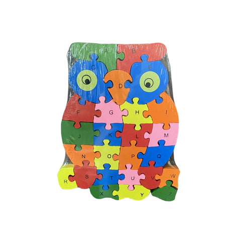 WOODEN ANIMAL PUZZLES - Alphabet & Numbers Assorted - Elephant - SuperSaverAU - view 2