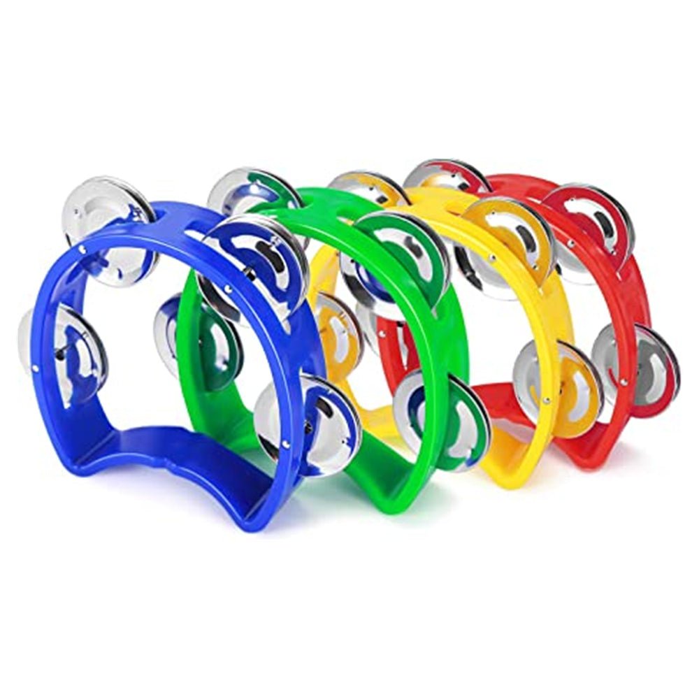 Set of 4 Hand Shaker Half Tambourines - SuperSaverAU - view 1