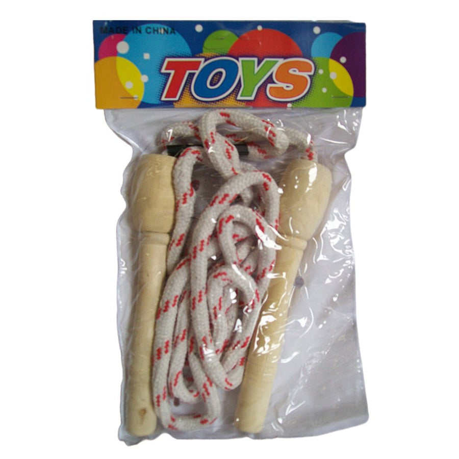 Skipping Rope with Wooden Handles - Assorted Colours - SuperSaverAU - view 1