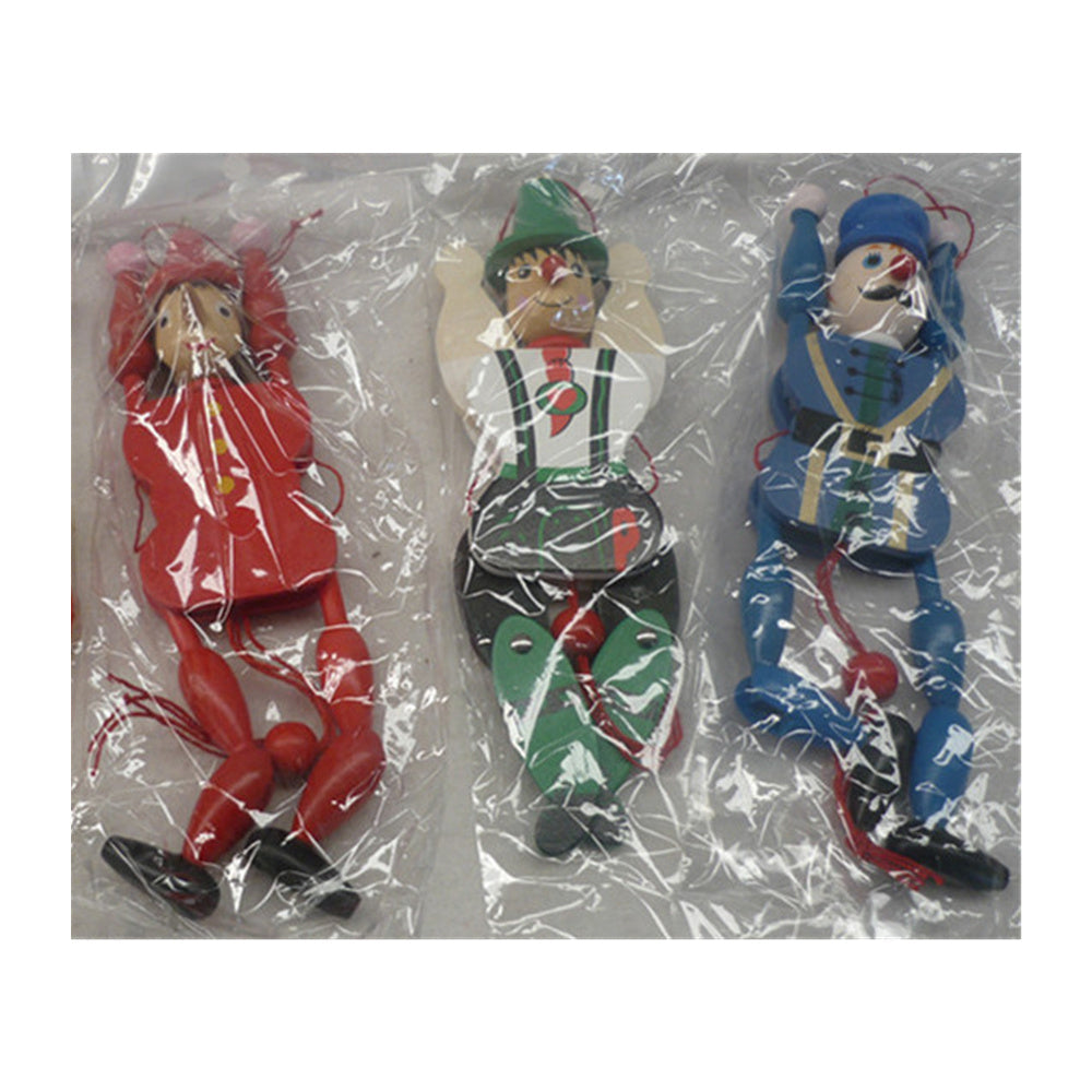 Wooden Dancing Soldiers Pull String Toy - 15cm - SuperSaverAU - view 1