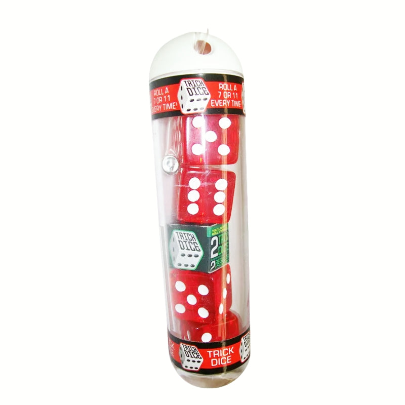 Premium Magic Trick Dice (4 Tubes) - Roll a 7 or 11 Every Time